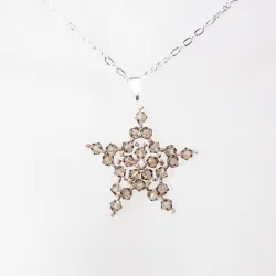Pendant 45cm - Norma-Silver Chain - Pendant 45cm - Laiton argenté